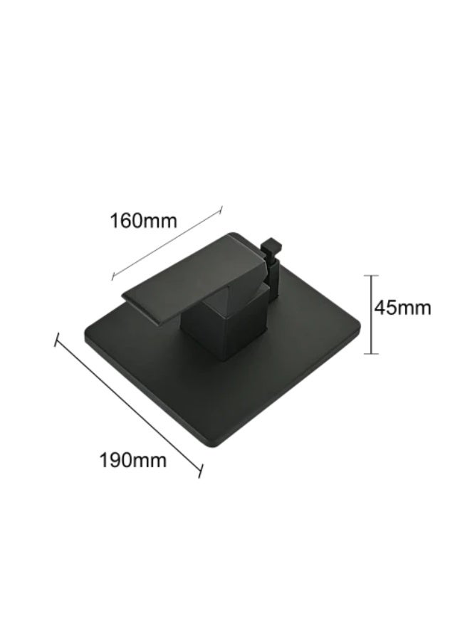Square Concealed Shower Mixer Trim Plate | Black | Length 19 x Height 4.5 x Length 16 cm | 304 Stainless Steel | Shower Control Valve | Hand Shower Mixer Set | Bathroom Replacement Fixture - Image 3